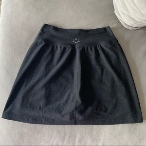 Beyond Yoga Spacedye Skirt, Black / Small, “Move It” Skirt in Darkest Night